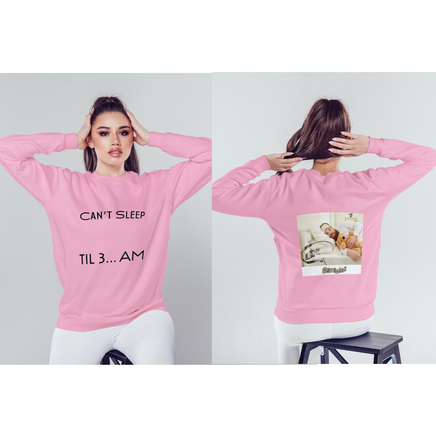 Can't Sleep Sarantos Sweatshirt for Ladies